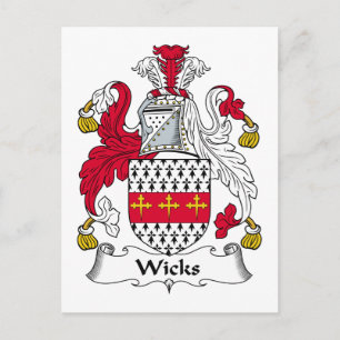 Wicks-Familienwappen Postkarte