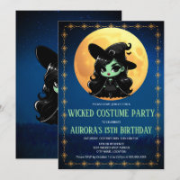 Wickwiederholt Fun Green Hexe Halloween Geburtstag