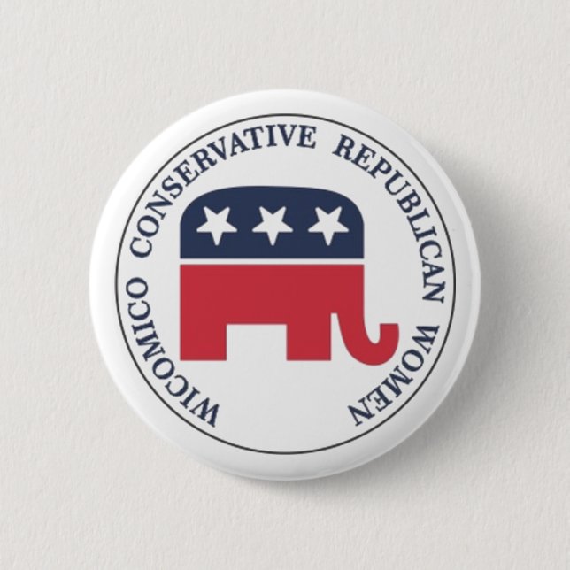 Wicomico Konservative Republikanische Frauenschalt Button (Vorderseite)