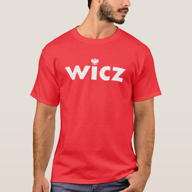 WICZ Polnischer Nachname Tshirt (Vorderseite)