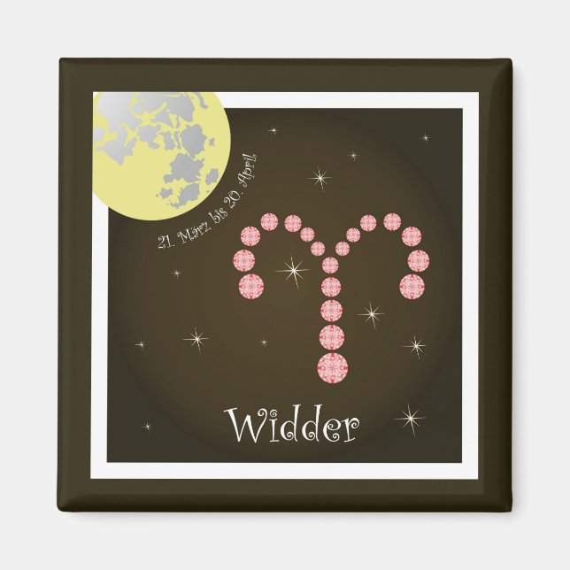 Widder 21. März bis 20. April Magnet (Vorne)