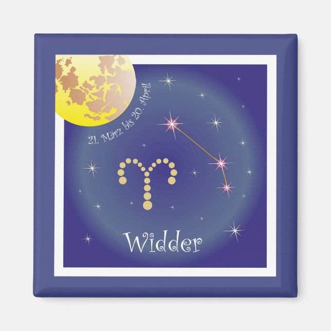 Widder 21. März bis 20. April Magnet (Vorne)