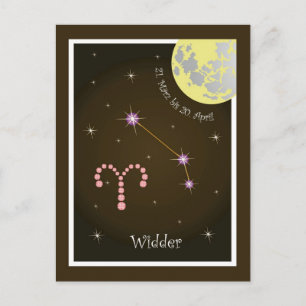 Widder 21. März bis 20. April Postkarte