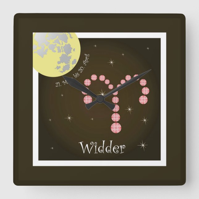 Widder 21. März bis 20. April Uhr (Vorderseite)