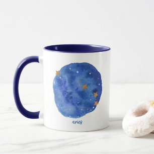 Widder-Aquarell-Himmels-Konstellations-Tierkreis Tasse