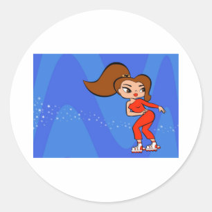 Widder-Aufkleber Runder Aufkleber