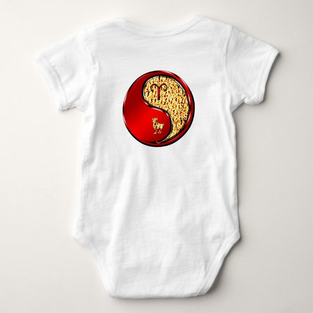 Widder Baby Strampler (Rückseite)