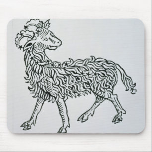Widder (das RAM) eine Illustration vom 'Poeticon Mousepad