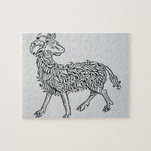 Widder (das RAM) eine Illustration vom 'Poeticon Puzzle