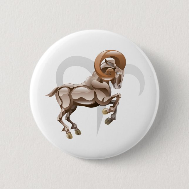 Widder das RAM-Stern- oder -geburtszeichen Button (Vorderseite)