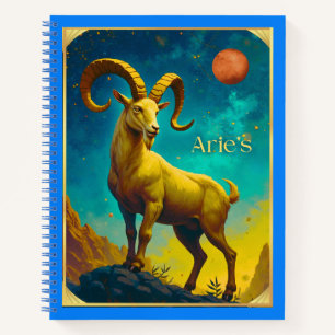 Widder das Schaf Sternzeichen Journal Notizbuch