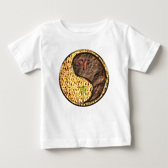 Widder & Erdaffe Baby T-shirt (Vorderseite)