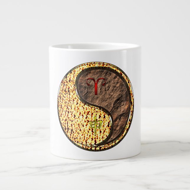 Widder & Erdaffe Jumbo-Tasse (Vorderseite)