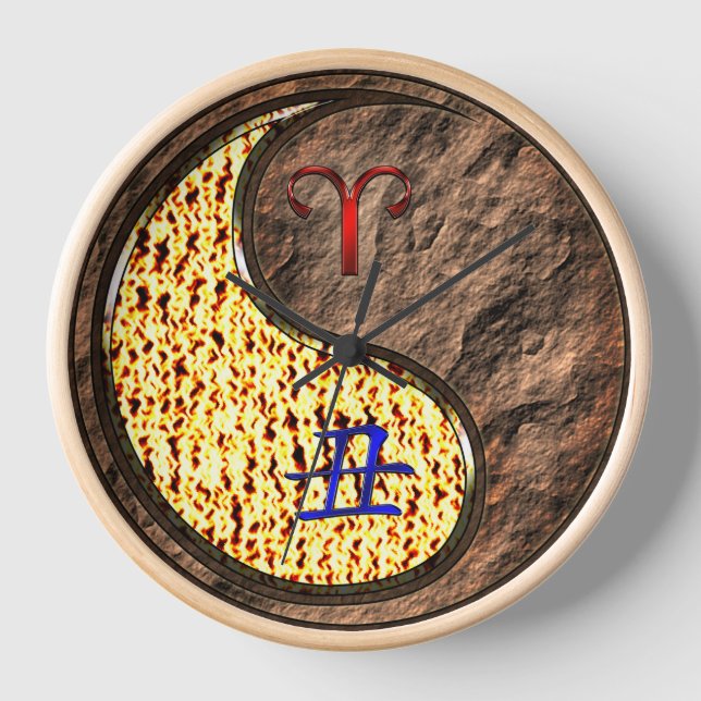 Widder & Erde Ochse Uhr (Vorderseite)