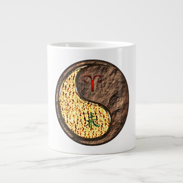Widder & Erdenziege Jumbo-Tasse (Vorderseite)