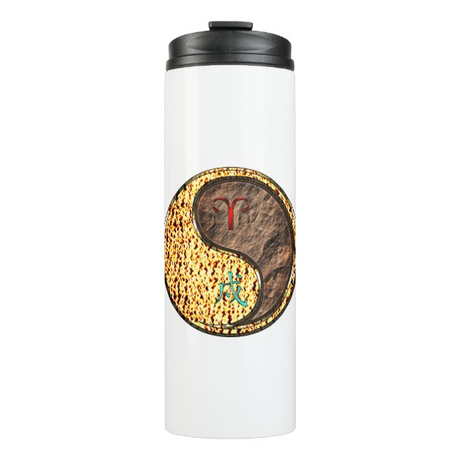 Widder & Erdhund Thermosbecher (Vorderseite)