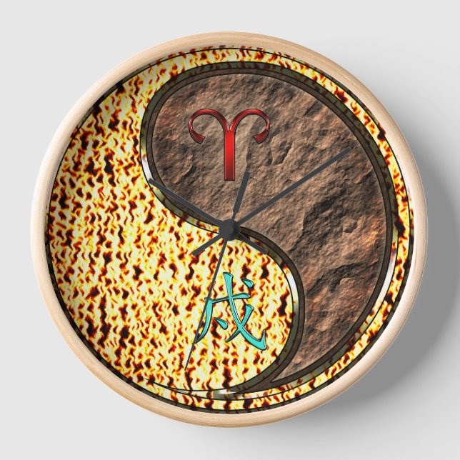 Widder & Erdhund Uhr (Vorderseite)