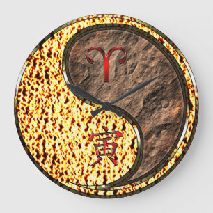 Widder & Erdtiger Große Wanduhr