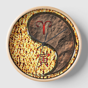 Widder & Erdtiger Uhr