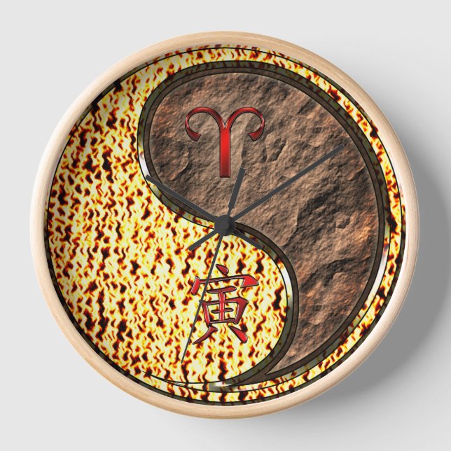 Widder & Erdtiger Uhr (Vorderseite)