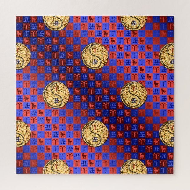 Widder & Feuer-Ochse Puzzle (Vertikal)