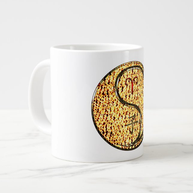 Widder & Feuer-Ratte Jumbo-Tasse (Vorderseite Links)