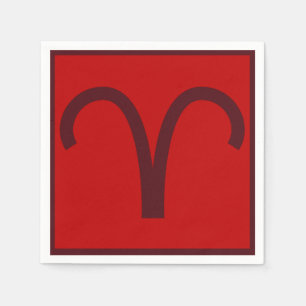 Widder-Geburtstags-Party-Servietten Serviette