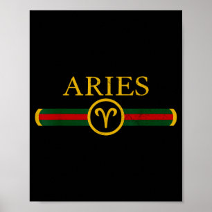 Widder-Geburtstags-Sternzeichen-Horoskop im April Poster