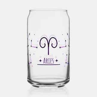 Widder Glasgeschenk für das Sternzeichen Widder Dosenglas