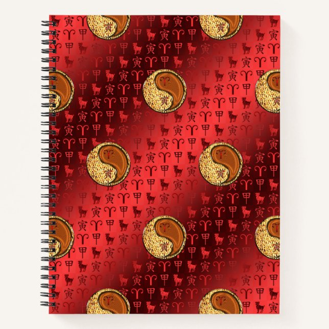 Widder & Holz Tiger Notizbuch (Vorderseite)