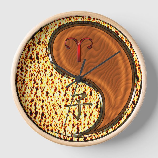 Widder & Holzratte Uhr (Vorderseite)