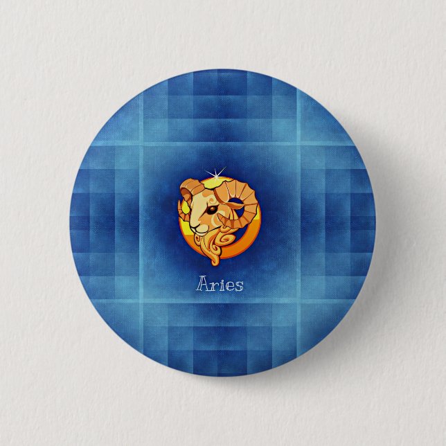 Widder Horoskop Button (Vorderseite)