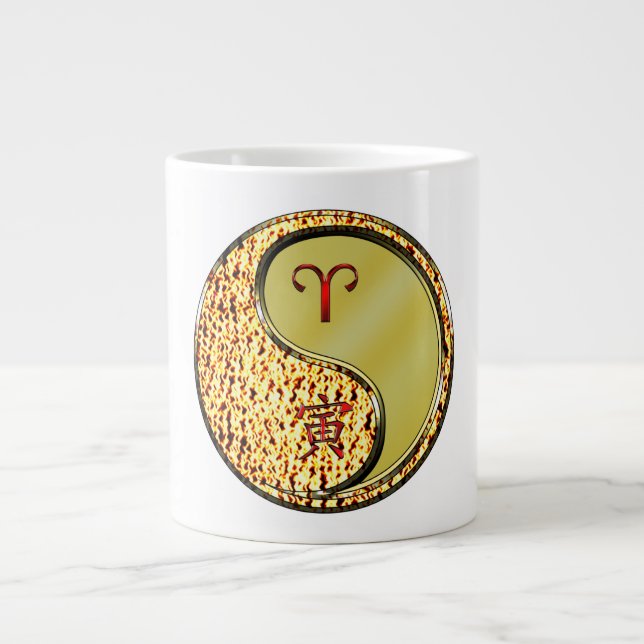Widder & Metall-Tiger  Jumbo-Tasse (Vorderseite)
