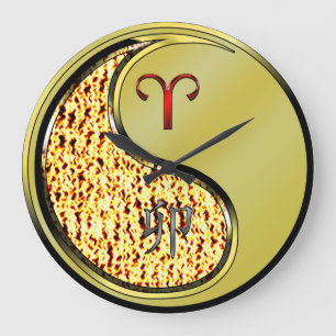 Widder & Metallinchen Große Wanduhr