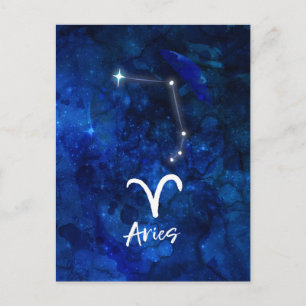 Widder-Sternbild Blaue Galaxie Himmelskörper Postkarte