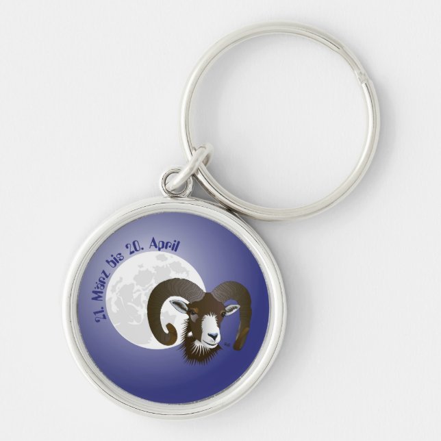 Widder - Sternbild Schlüsselanhänger (Vorne)