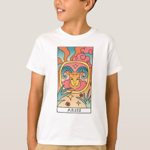 Widder-Sternzeichen Abstrakte Kunst Vintage T-Shirt