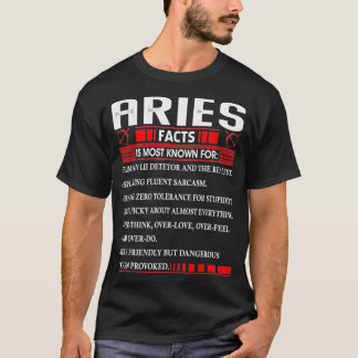 Widder Sternzeichen Geburtstag Widder Fakten für M T-Shirt