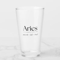 Widder-Sternzeichen-Glas-Tasse 