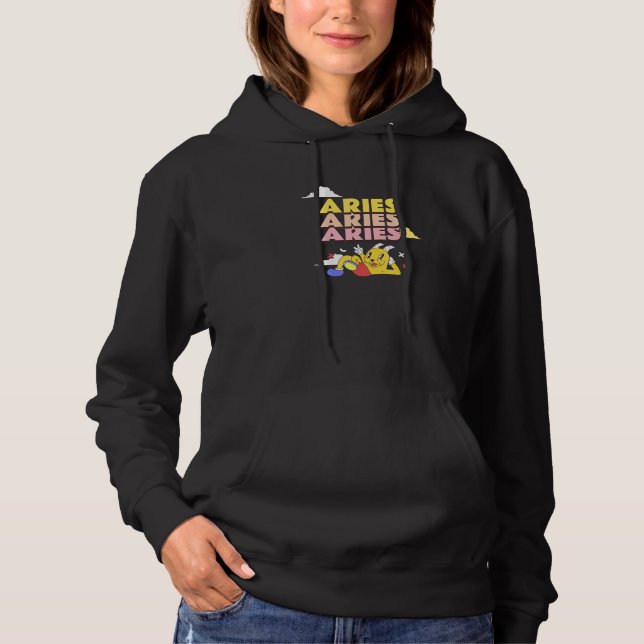 Widder-Sternzeichen Hoodie (Vorderseite)