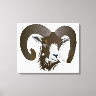 Widder - Sternzeichen Keilleinwand Leinwanddruck