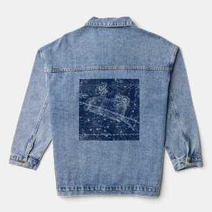 Widder-Sternzeichen Vintage-Illustration Jeansjacke