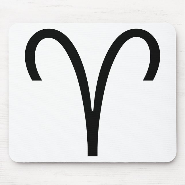 Widder Symbol Widder Tierkreiszeichen Mousepad (Vorne)