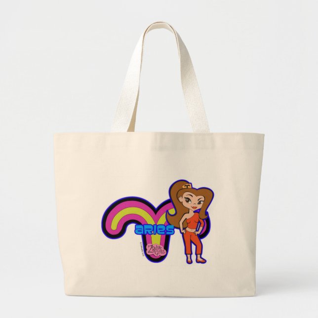 Widder-Taschen-Tasche Jumbo Stoffbeutel (Vorne)