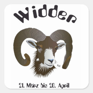 Widder - Tierkreiszeichen Aufkleber