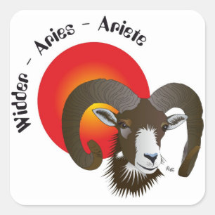 Widder - Tierkreiszeichen Aufkleber