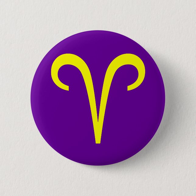 WIDDER, TIERKREISZEICHEN BUTTON (Vorderseite)