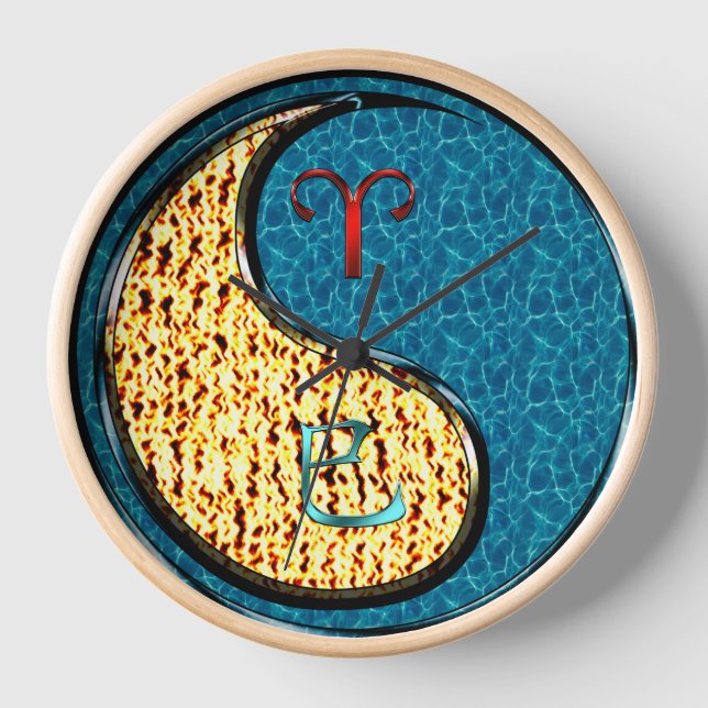 Widder & Wasserschlange Uhr (Vorderseite)