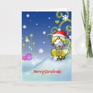 Widder-Weihnachtskarte Feiertagskarte