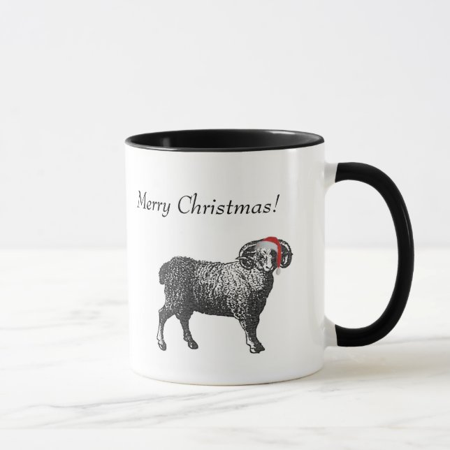 Widder-WeihnachtsTasse Tasse (Rechts)